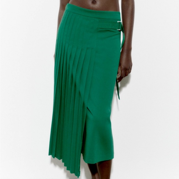 Zara BELTED PLEATED SKIRT LIMITED EDITION - Picture 2 of 13